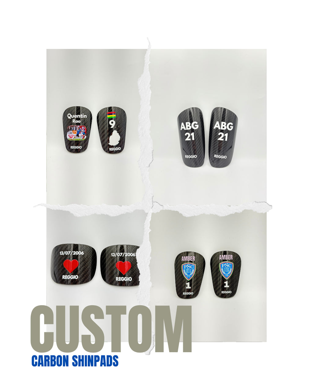 RG Carbon Fiber Custom Shin Pads