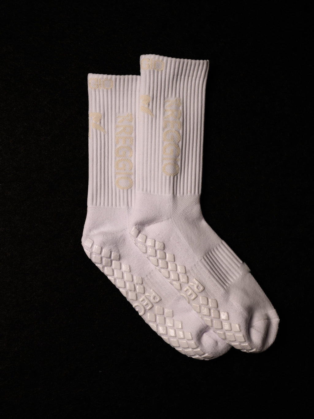 Reggio Grip Socks - White Out