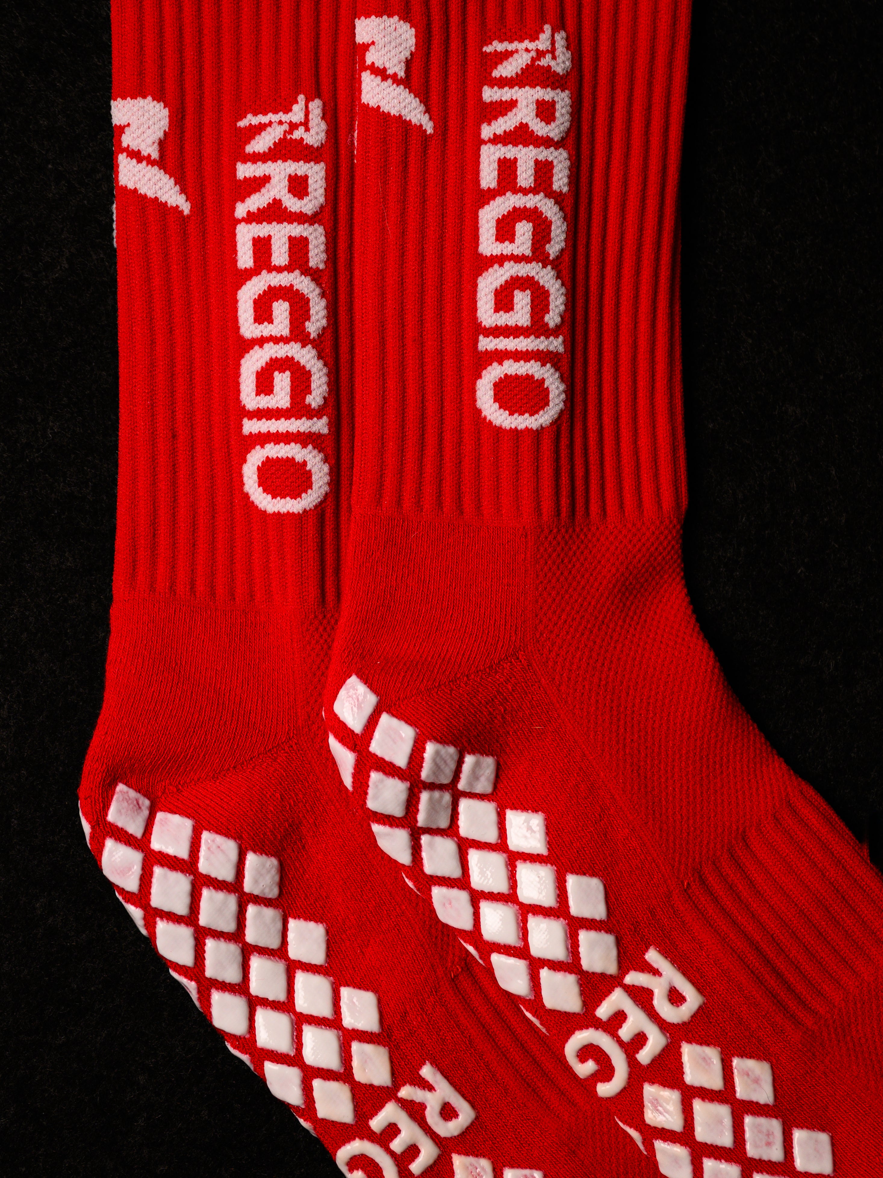 Reggio Grip Socks - Red