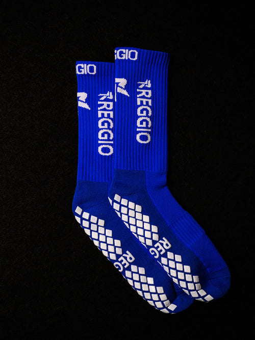Reggio Grip Socks - Blue